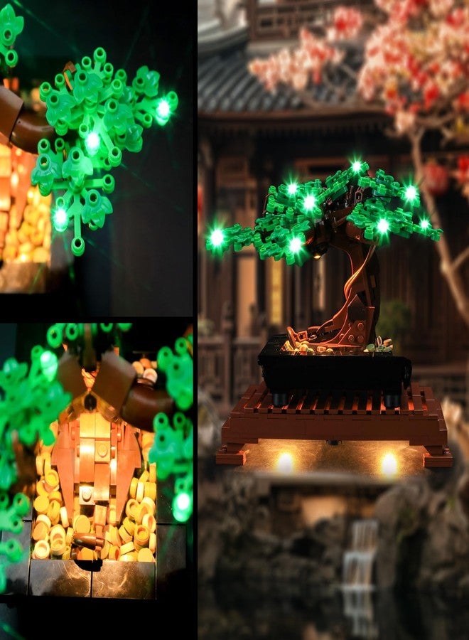 Vaodest مصباح LED من Vaodest لشجرة بونساي ليغو 10281، متوافق مع الموديل 10281 (مصباح LED فقط، وليس مجموعة مكعبات البناء) (أخضر) - Image 5